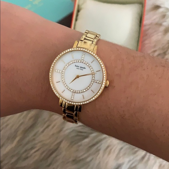 Kate Spade Gold Rhinestone Watch - Picture 3 of 8